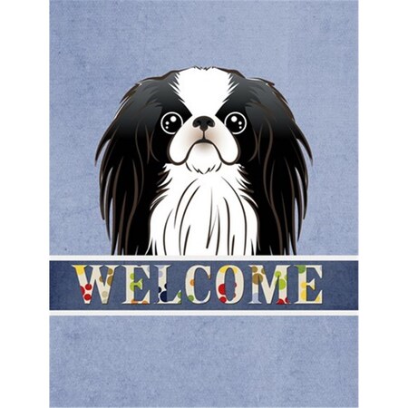 Carolines Treasures Japanese Chin Welcome Flag Canvas House Size BB1416CHF